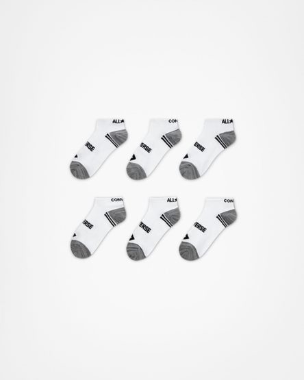 Converse 6-Pack No-Show Sokker Jente Hvite | 205IQJVTM