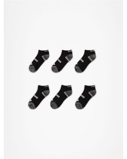 Converse 6-Pack No-Show Sokker Jente Svarte | 329DTWLBX
