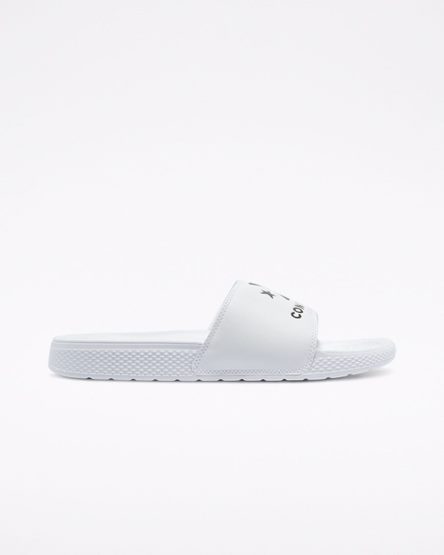 Converse All Star Badesandaler Dame Hvite Svarte Hvite | 854AIYWND