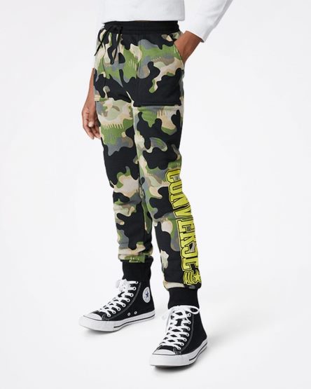 Converse Camo Joggebukser Gutt Olivengrønne | 257OESVKG