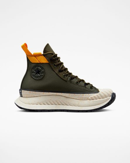 Converse Chuck 70 AT-CX Rugged Basics Høye Sko Herre Olivengrønne Grønn Gul Svarte | 793GIPFMU