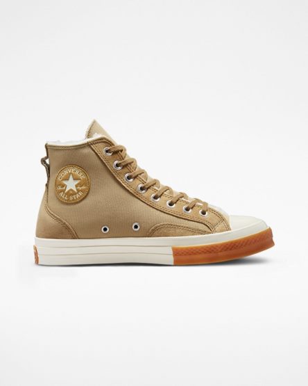 Converse Chuck 70 Forede Colorblock Høye Sko Herre Khaki | 126TJXARW