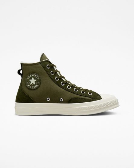 Converse Chuck 70 Forede Colorblock Høye Sko Herre Olivengrønne Grønn | 361SWTBCP