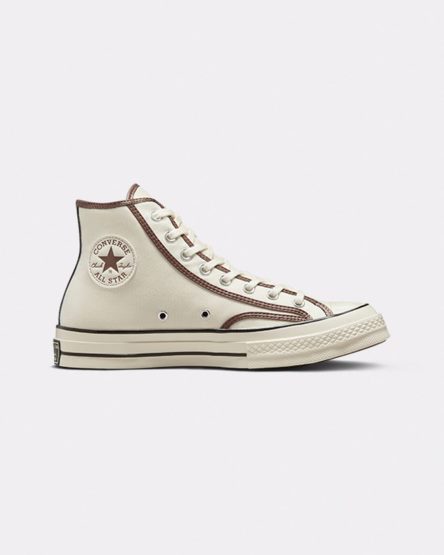 Converse Chuck 70 Heavyweight Canvas Høye Sko Dame Beige Brune | 054ULVJMK