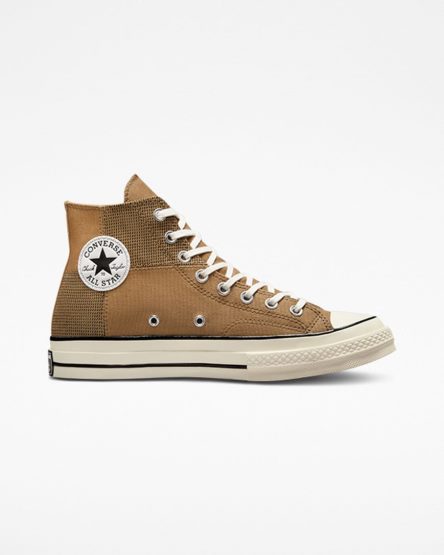 Converse Chuck 70 Patchwork Høye Sko Herre Brune Svarte | 094IRBMUK