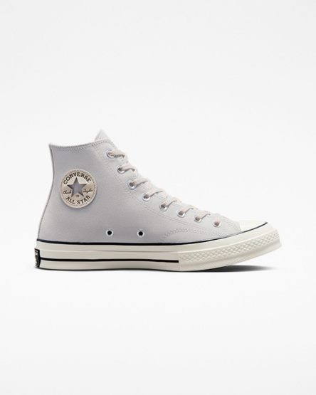 Converse Chuck 70 Semsket Skinn Høye Sko Dame Beige Svarte | 527CIEPLN