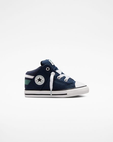Converse Chuck Taylor All Star Axel Varsity Høye Sko Jente Marineblå Hvite | 146CWMVOJ