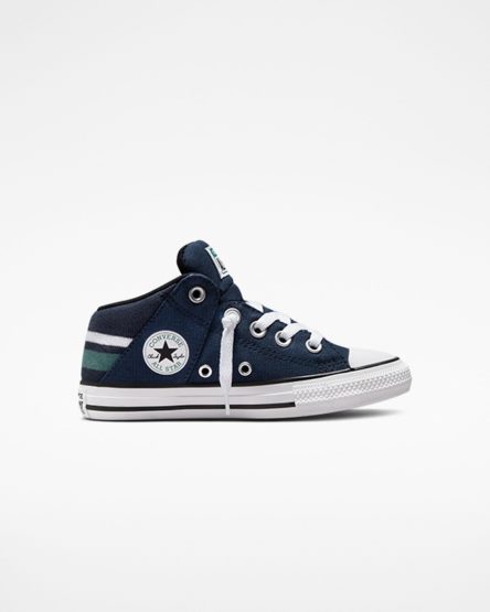 Converse Chuck Taylor All Star Axel Varsity Club Høye Sko Jente Marineblå Hvite | 830IPJWTX