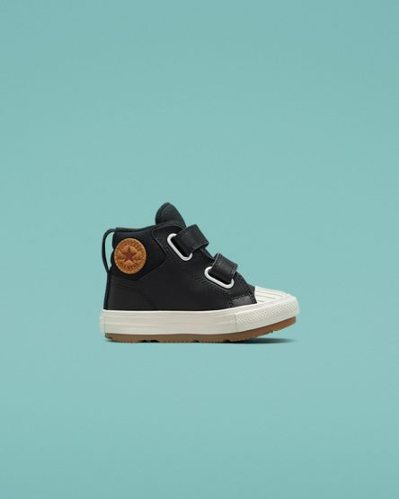 Converse Chuck Taylor All Star Berkshire Boot Easy-On Lær Høye Sko Jente Svarte | 842FIZXUT