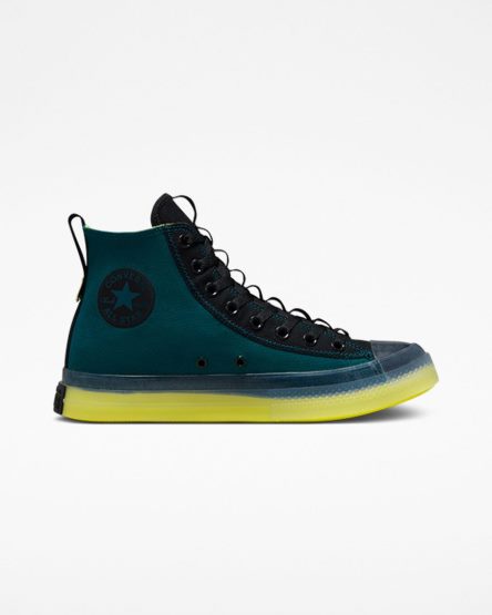 Converse Chuck Taylor All Star CX Explore Edge Glow Høye Sko Dame Grønn Svarte | 027HEXVIR