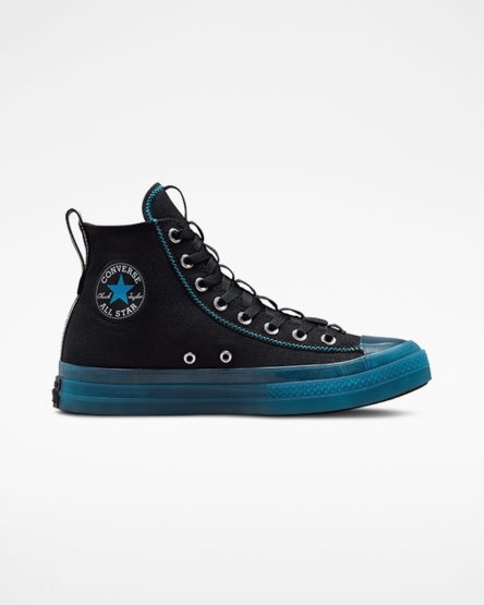 Converse Chuck Taylor All Star CX Explore Høye Sko Dame Svarte Blå Hvite | 302XJRDUY
