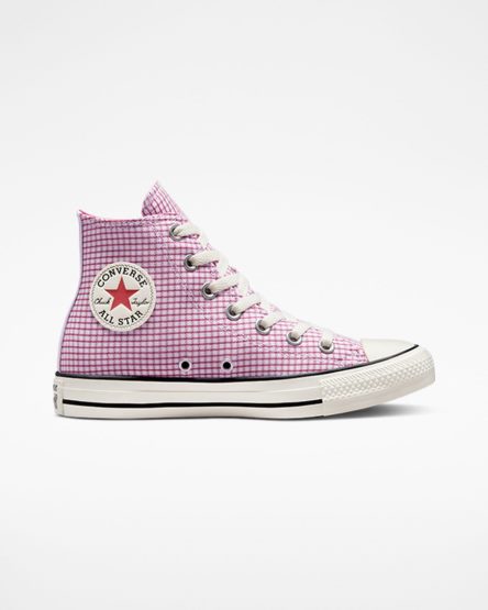 Converse Chuck Taylor All Star Checkered Høye Sko Dame Lilla | 470XYVOPM