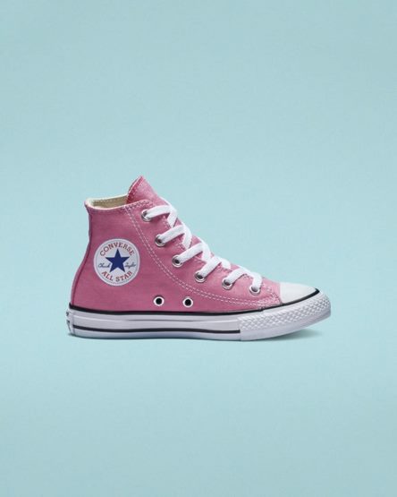 Converse Chuck Taylor All Star Classic Høye Sko Gutt Rosa | 583BMYNGT