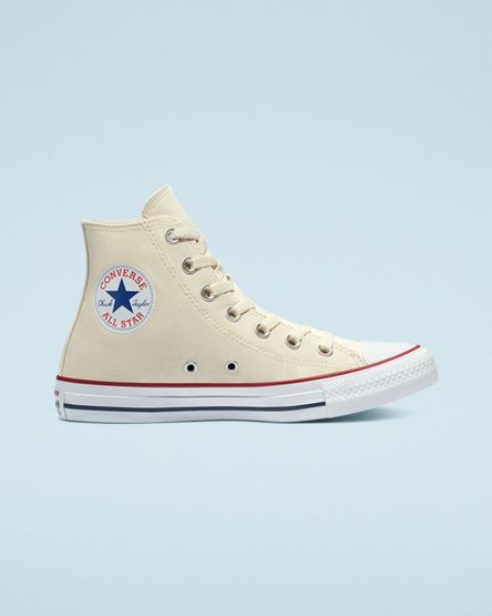 Converse Chuck Taylor All Star Classic Høye Sko Herre Beige Hvite | 657ZOXYET
