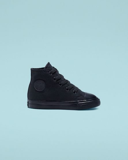 Converse Chuck Taylor All Star Classic Høye Sko Gutt Svarte | 780BPZUFN