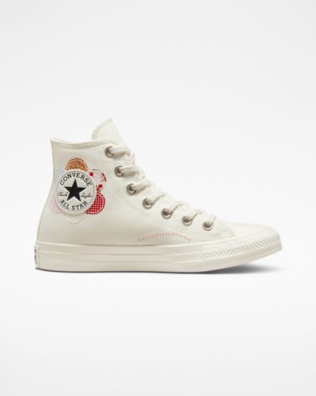 Converse Chuck Taylor All Star Crafted Patchwork Høye Sko Dame Beige Oransje Rosa Svarte | 518FSWRJV