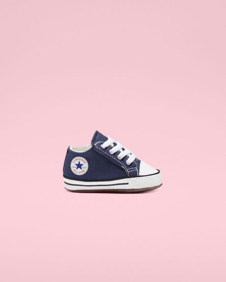 Converse Chuck Taylor All Star Cribster Easy-On Høye Sko Jente Marineblå Beige Hvite | 627SBAQDE