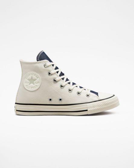 Converse Chuck Taylor All Star Denim Høye Sko Dame Beige Marineblå Olivengrønne | 759MBNAIG