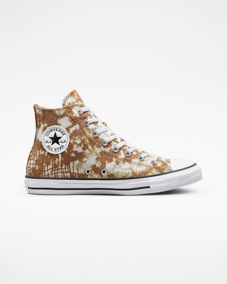 Converse Chuck Taylor All Star Dip Dye Høye Sko Herre Brune Hvite Svarte | 170TAQDWX