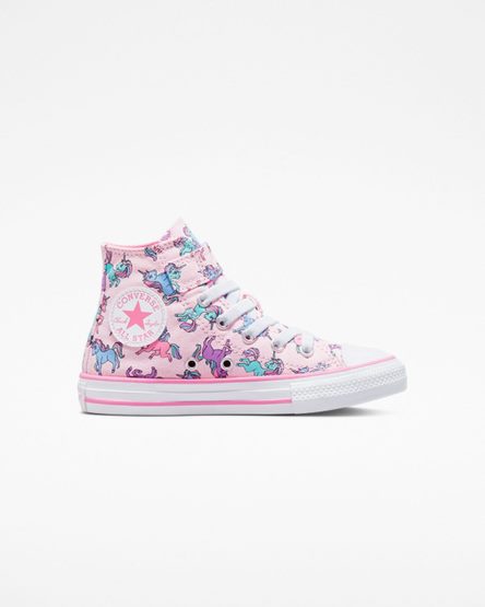 Converse Chuck Taylor All Star Easy-On Unicorns Høye Sko Jente Rosa Blå | 065SBXPAZ
