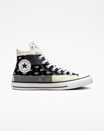 Converse Chuck Taylor All Star Hacked Patterns Høye Sko Herre Beige Svarte Hvite | 268HBYJNM