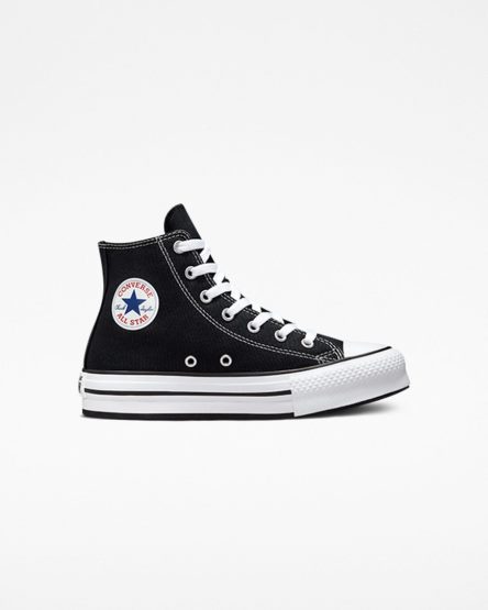 Converse Chuck Taylor All Star Lift Høye Platform Sko Jente Svarte Hvite Svarte | 427VHXZLI