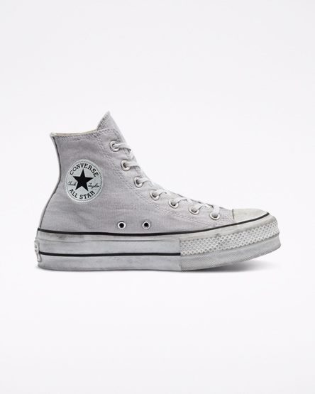 Converse Chuck Taylor All Star Lift Smoked Canvas Høye Platform Sko Herre Grå | 945DRFQHZ