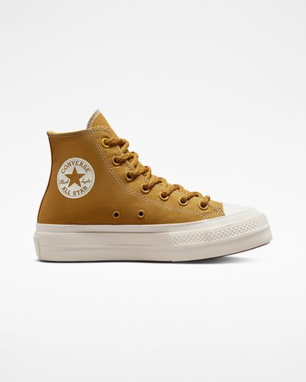 Converse Chuck Taylor All Star Lift Tonal Canvas Høye Platform Sko Dame Oransje Gul | 694EDFPCL