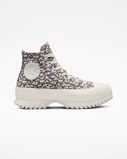 Converse Chuck Taylor All Star Lugged 2.0 Jacquard Høye Sko Dame Brune | 138QKEFGC