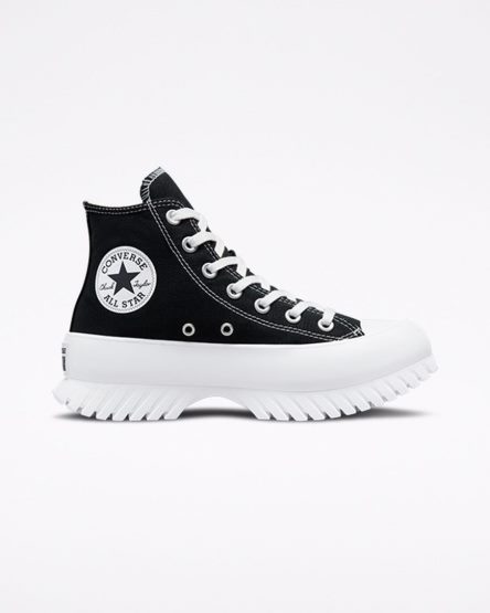 Converse Chuck Taylor All Star Lugged 2.0 Høye Sko Dame Svarte Hvite | 764ZEPICM