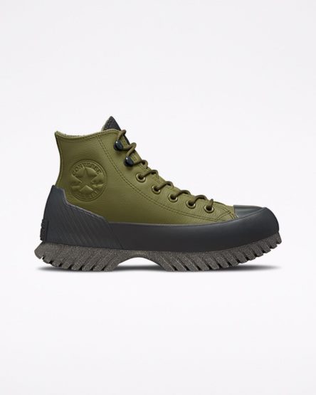 Converse Chuck Taylor All Star Lugged 2.0 Counter Climate Høye Støvler Dame Olivengrønne Grå Svarte | 985OLJMRA