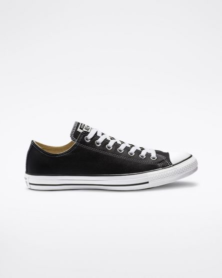 Converse Chuck Taylor All Star Lær Lave Sko Herre Svarte | 601NRMSPF