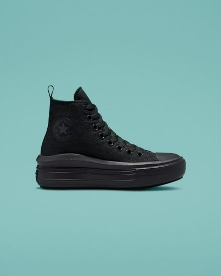 Converse Chuck Taylor All Star Move Høye Platform Sko Jente Svarte Grå | 084GCJWTF