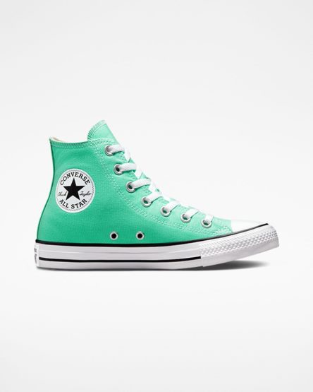 Converse Chuck Taylor All Star Seasonal Color Høye Sko Dame Turkis Hvite Svarte | 053KGUZOB