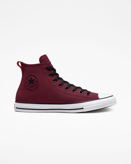 Converse Chuck Taylor All Star TecTuff Høye Sko Herre Mørke Rød Hvite Svarte | 681YOKIMD