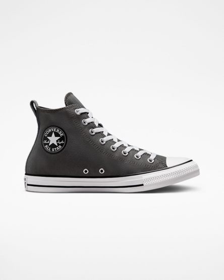 Converse Chuck Taylor All Star Woven Twill Høye Sko Herre Grå Svarte | 762RUDVIQ
