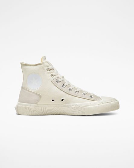 Converse Chuck Taylor Alt Star Wavy Høye Sko Herre Beige Hvite | 765KLIPUJ