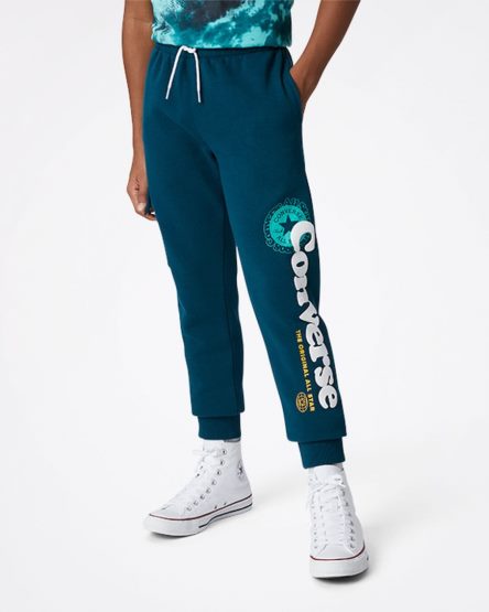Converse Into The Wild Fleece Cargo Bukse Gutt Blå | 842EIDBYA
