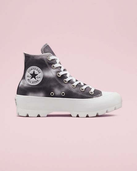 Converse Muted Cloud Wash Lugged Chuck Taylor All Star Høye Sko Dame Sølv Hvite | 948BXDGFQ