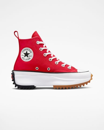 Converse Run Star Hike Høye Platform Sko Herre Rød Hvite Svarte | 684QCWKXL