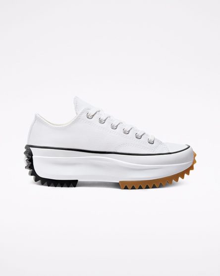 Converse Run Star Hike Lave Platform Sko Herre Hvite Svarte | 978SVAWME