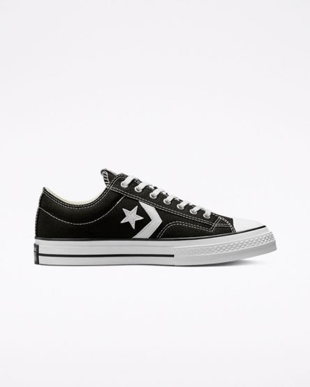 Converse Star Player 76 Lave Sko Dame Svarte Hvite Svarte | 356VFUAYP