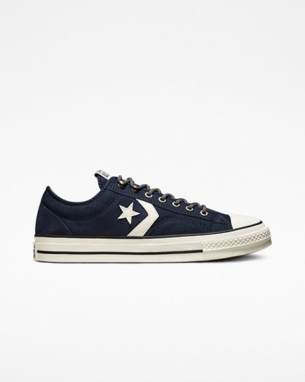 Converse Star Player 76 Retro Hike Lave Sko Herre Obsidian Svarte | 289RDIHNW
