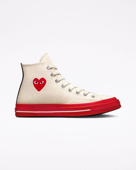 Converse x Comme des Garçons PLAY Chuck 70 Høye Sko Herre Rød | 682BSCKRE