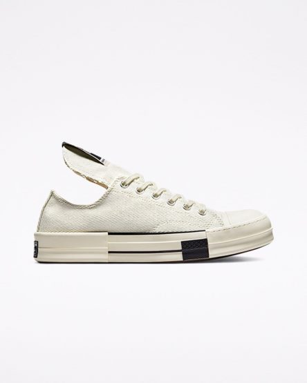 Converse x DRKSHDW DRKSTAR Chuck 70 Lave Sko Dame Hvite Svarte | 143EHGVDA