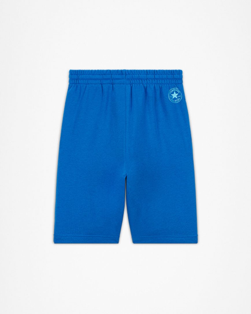 Converse All Star Logo Grafiske French Terry Shorts Gutt Kongeblå | 815MRQZGX