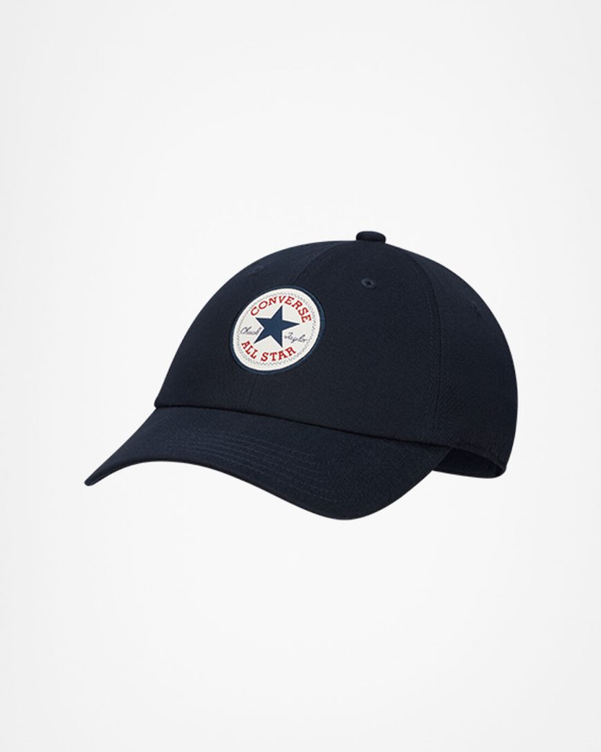Converse All Star Patch Baseball Hatt Dame Mørke Obsidian | 063BKSMHU