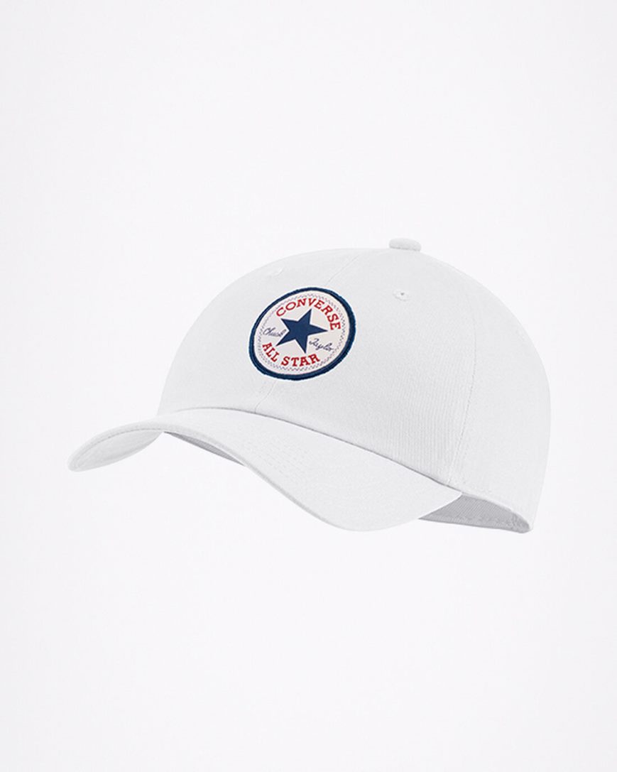Converse All Star Patch Baseball Hatt Dame Hvite | 801PALYBW