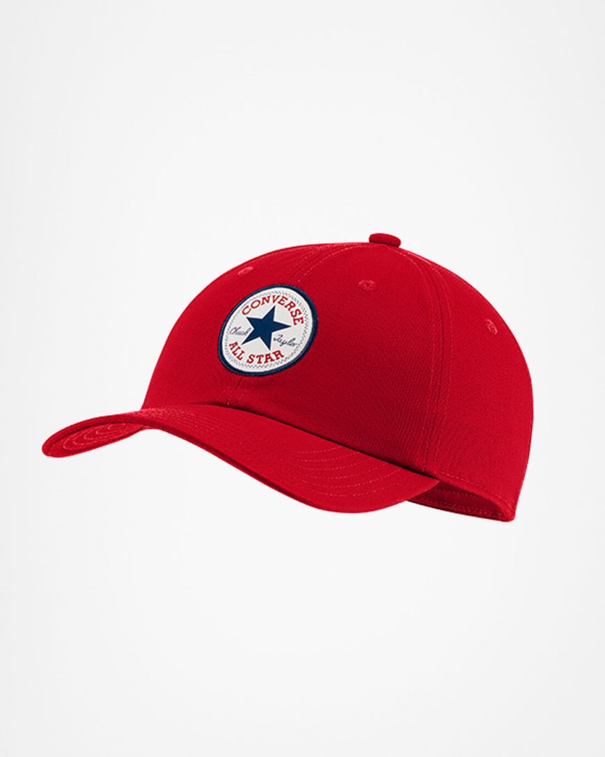 Converse All Star Patch Baseball Hatt Dame Rød | 980XOLDWC