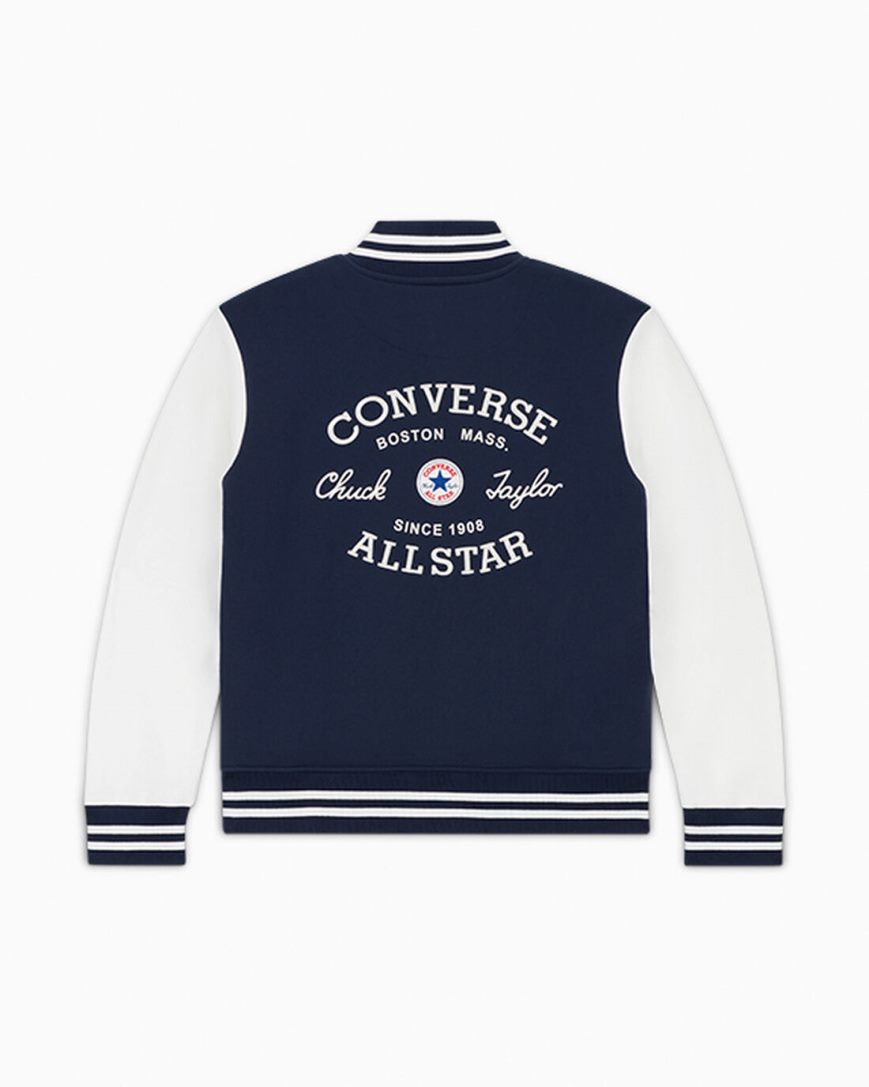 Converse All Star Patch Bomberjakke Herre Obsidian | 476NXTDBI
